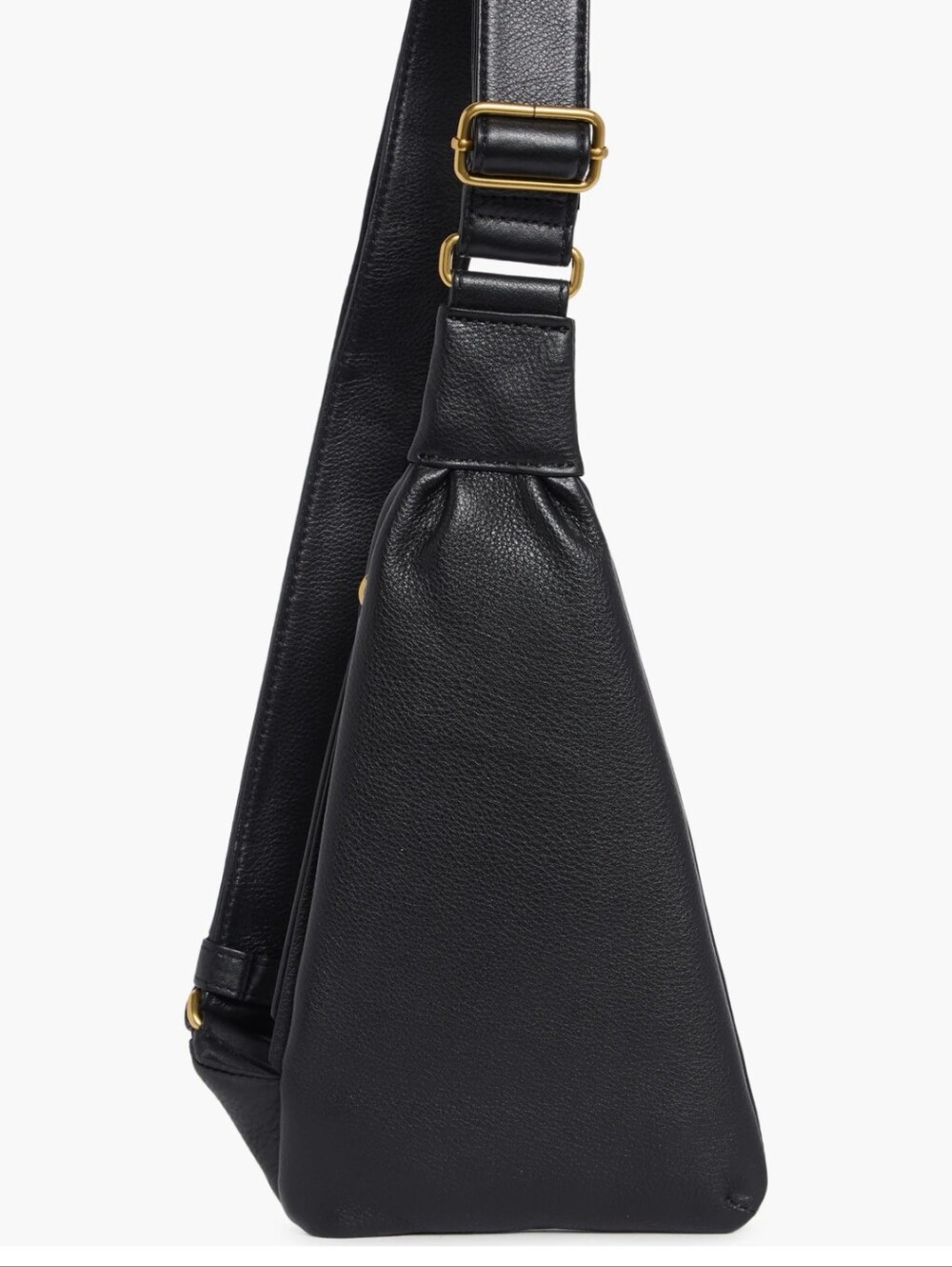 HOBO Bodhi Sling Bag Black Leather Pebbled